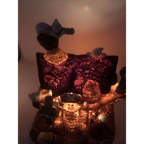 Halloween Village Spooky Hollow Haunted "Ghost Ship" Porcelain Lighted House - Picture 11 of 16